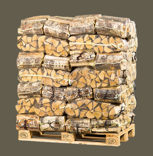 Torr björkved i säck, ca 14 kg